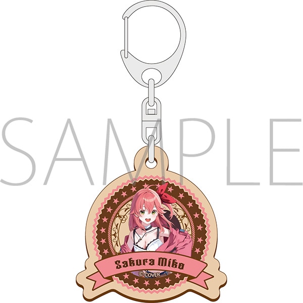 [Pre-order] hololive - Western Caravan - Wooden Keychain / Sakura Miko
